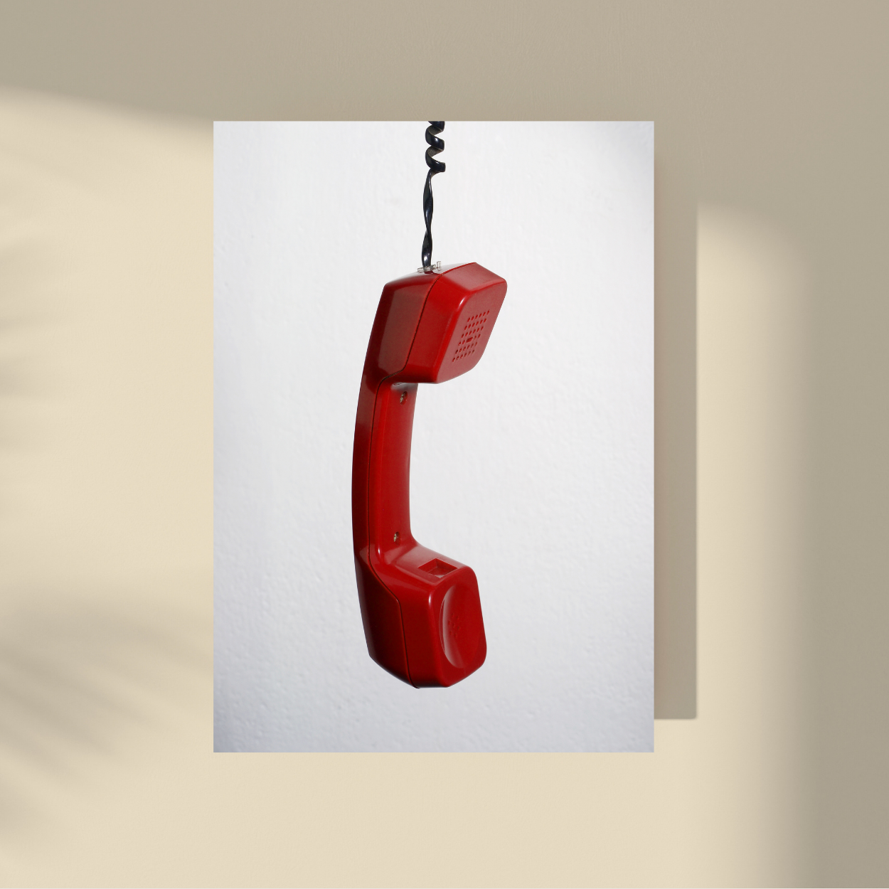 Red Telephone Receiver