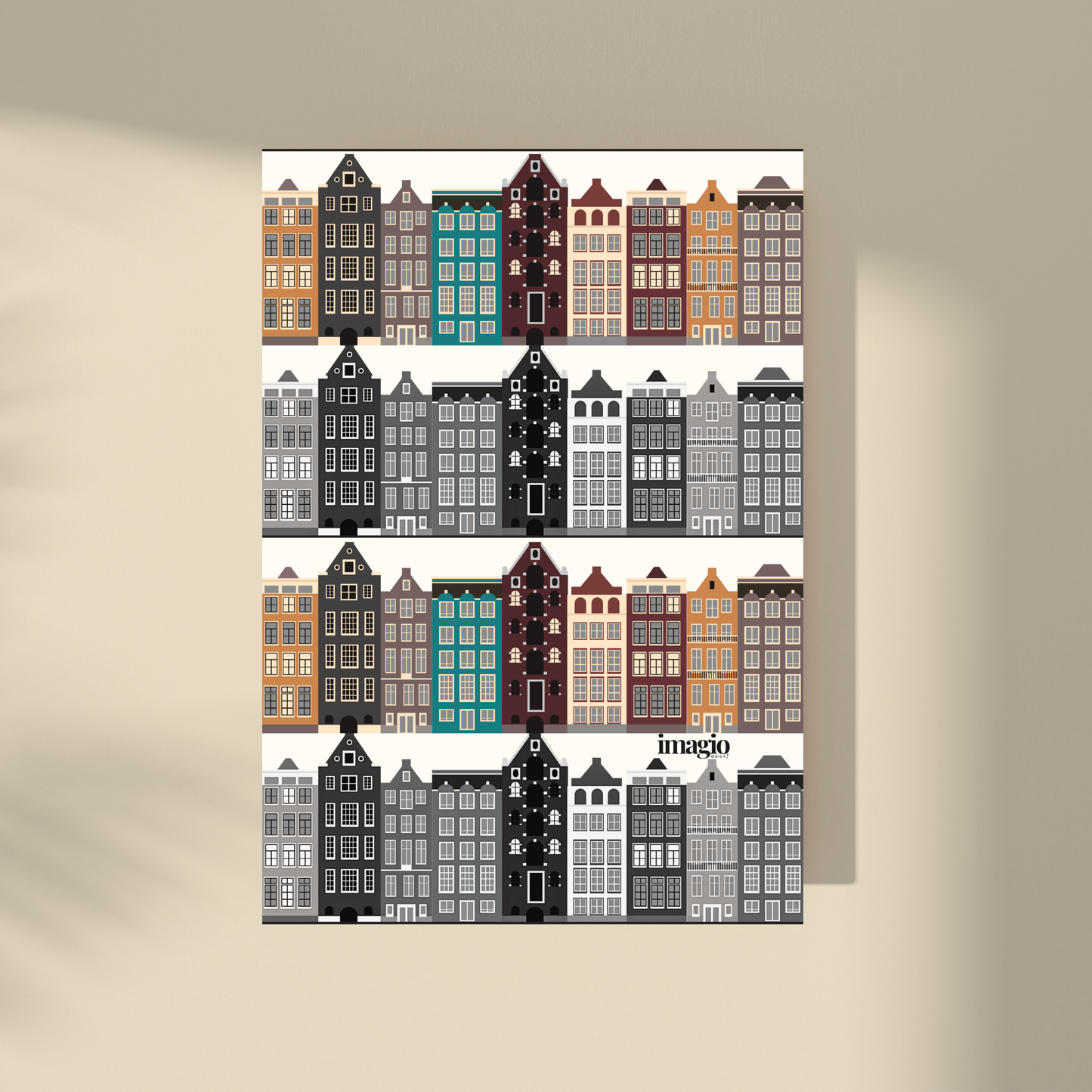 Amsterdam Houses - Grey