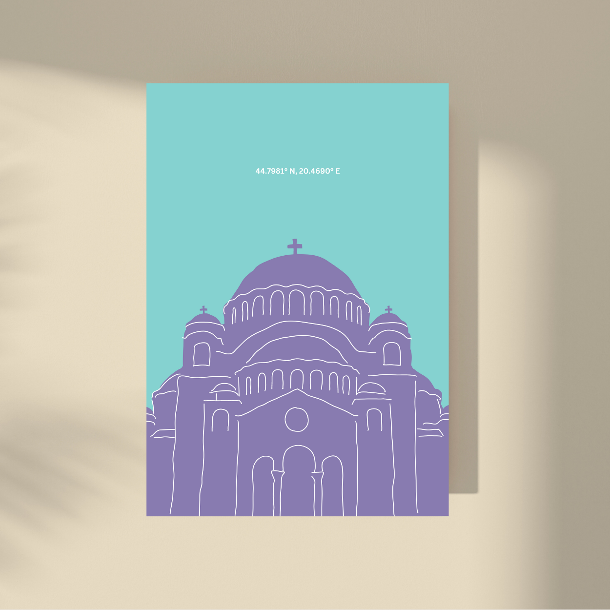 Temple of Saint Sava - Pastel No.2