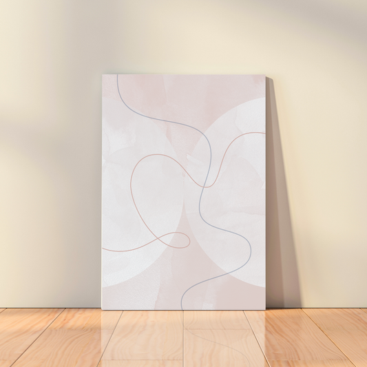 Canvas - Circles and Lines: Blush