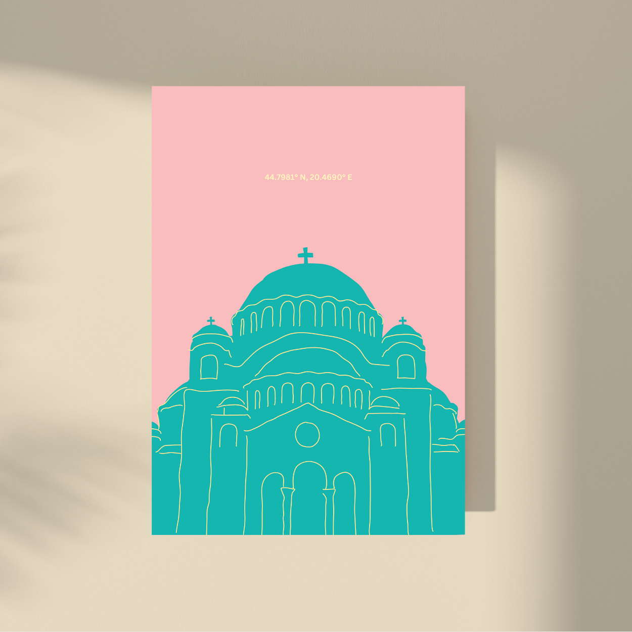 Temple of Saint Sava - Pastel No.3