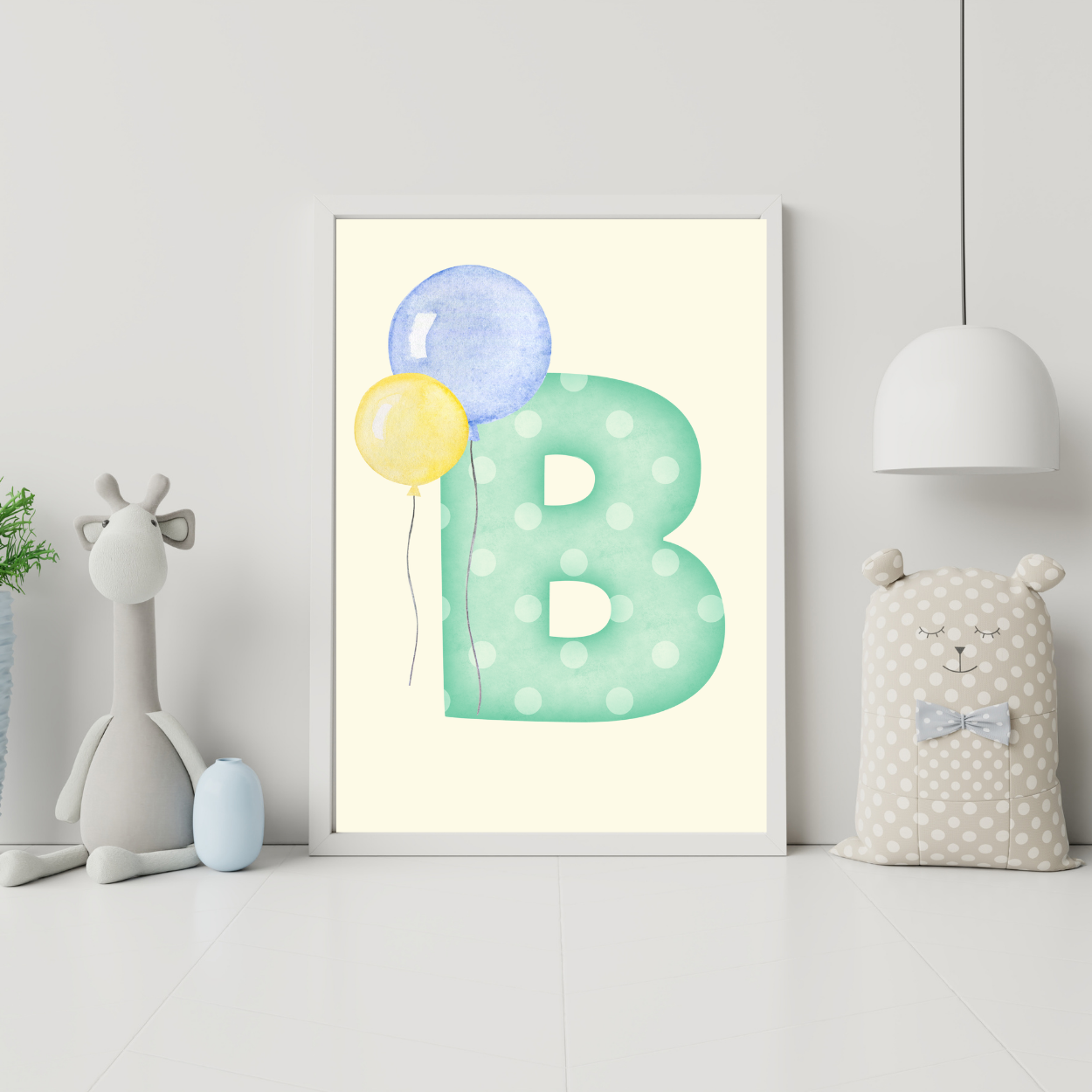 CUSTOMIZE IT! - Green Polka Dot Letter