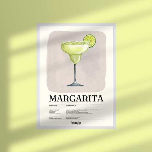 Uramljen poster Margarita Signature - 32x42 / 42x52 cm beli ram