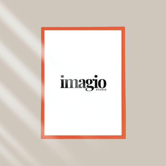 NOVO Ram drvo/staklo - Narandžasti - više dimenzija