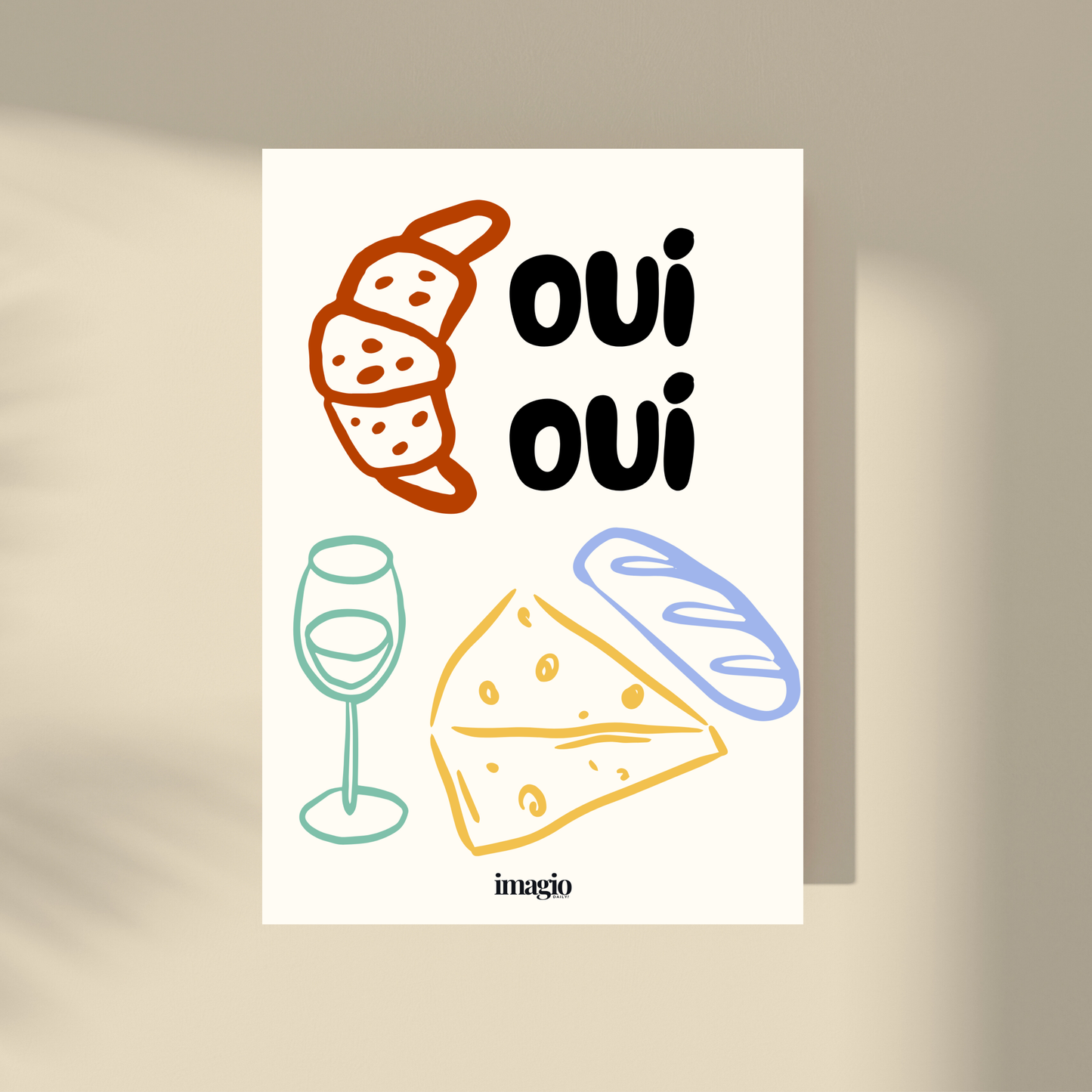 Color Pop Art Poster - Oui, Oui