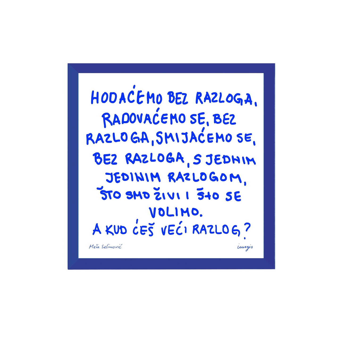 Miniature - The Script - Meša Selimović "Hodaćemo bez razloga..."