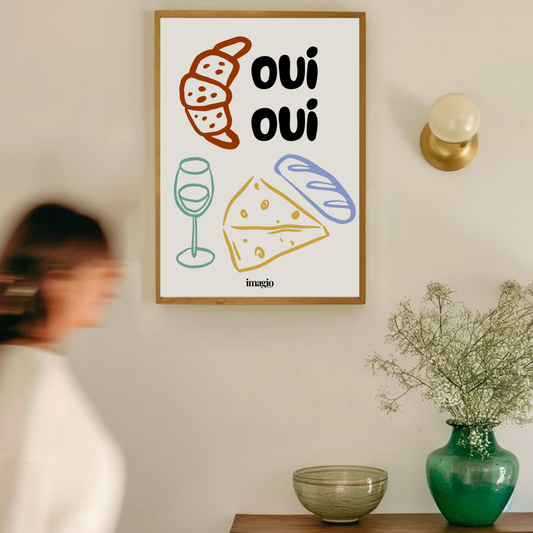 Color Pop Art Poster - Oui, Oui