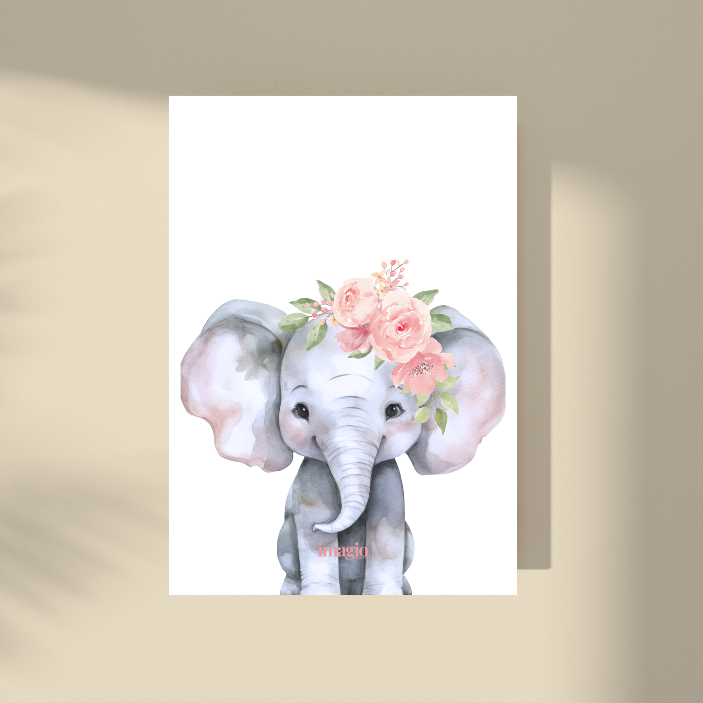 Watercolor roses - Elephant