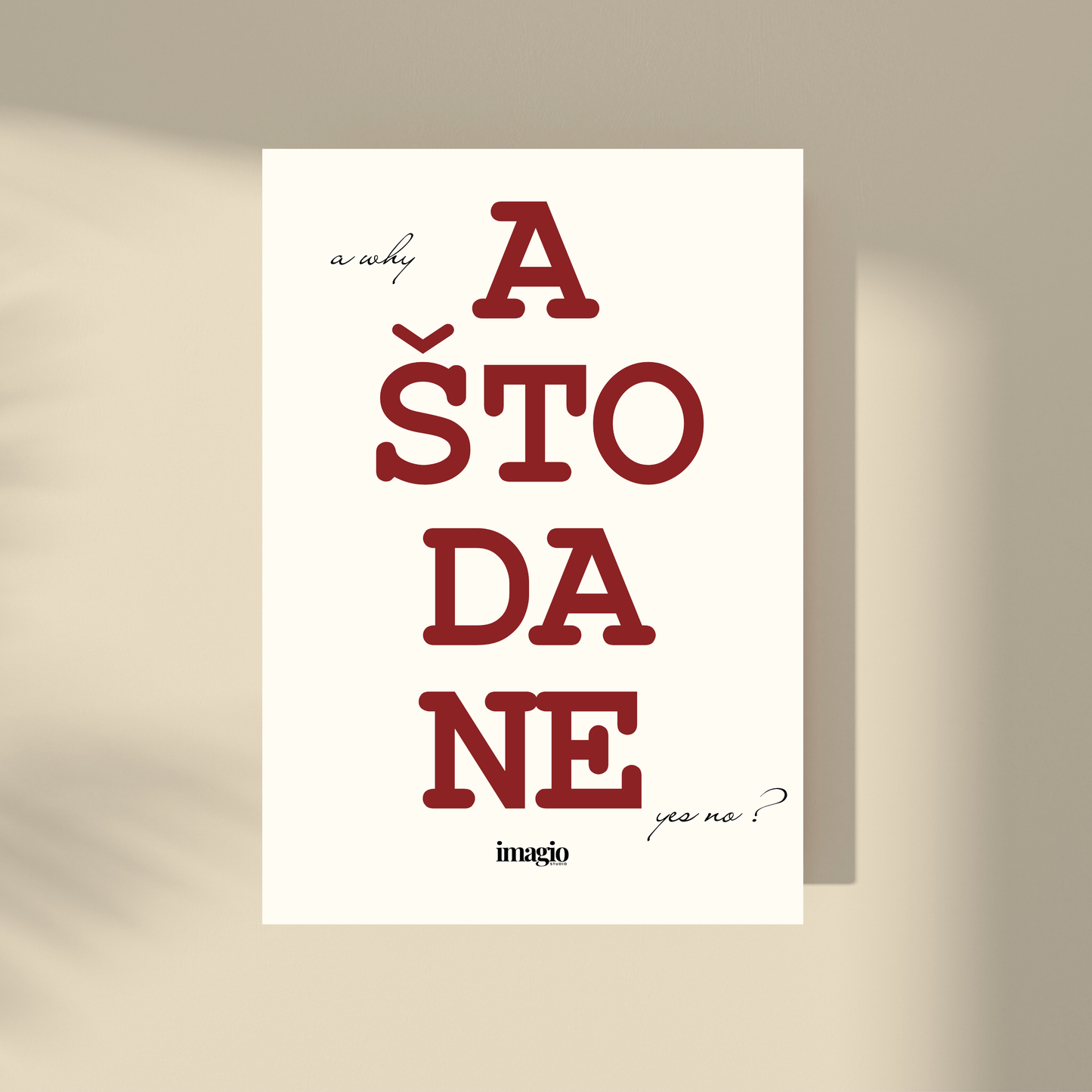 NEW: Color Pop Art Poster - A što da ne?