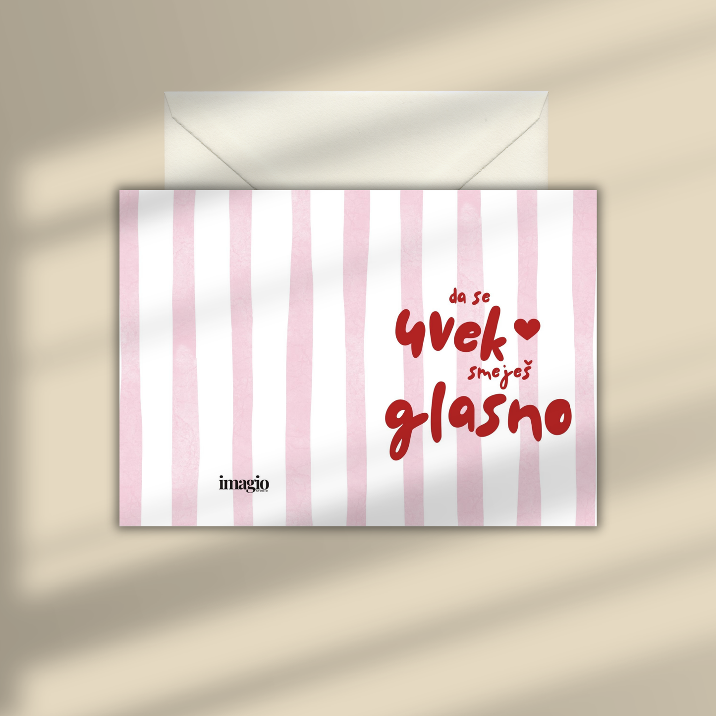 Čestitka - Da se uvek smeješ glasno - Pink