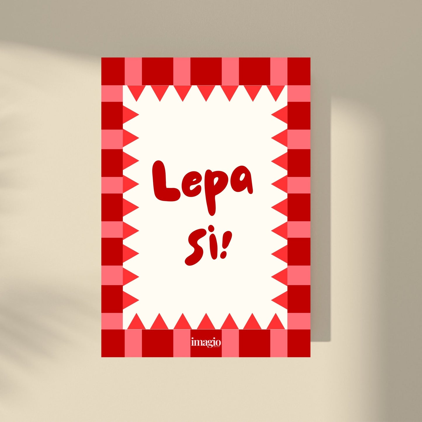 Color Pop Art Poster - Lepa si! - Studio Framed Art 21x30 cm