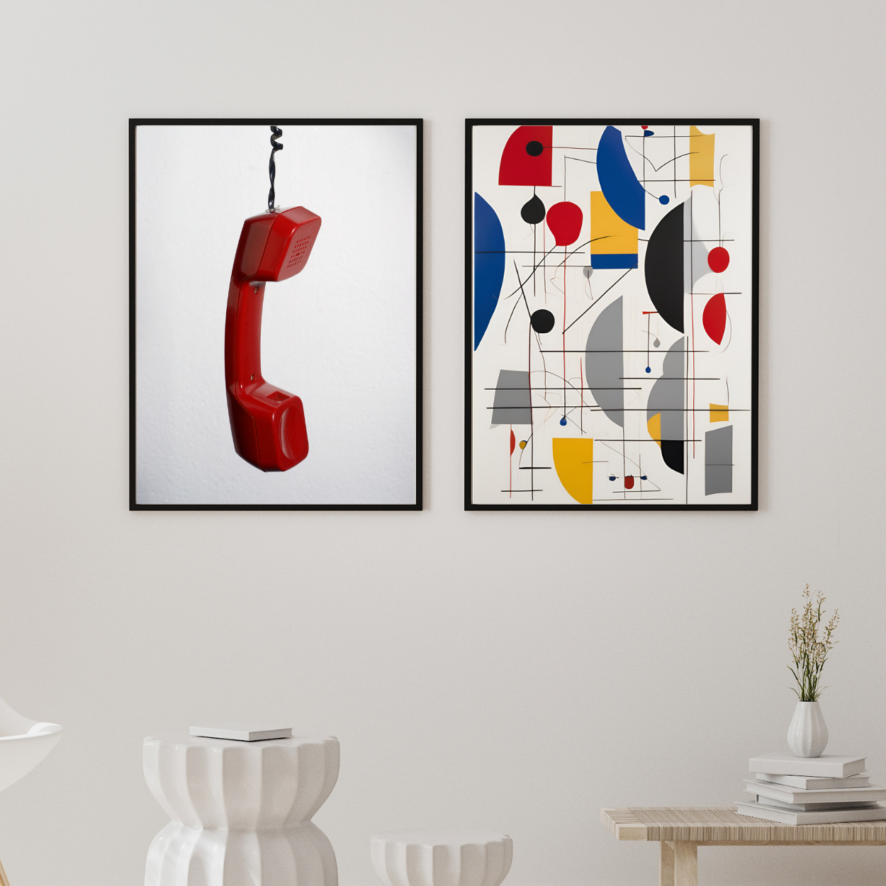 Abstract Shapes - Blue, Red and Yellow #2