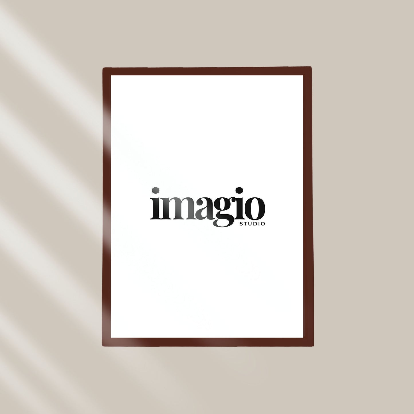 NEW Frame Wood/Glass - Dark Walnut Multisize