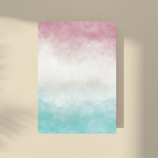 Abstract Pure - Colorful Pastel, Pink&Blue