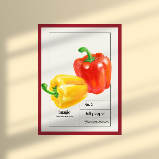 Uramljen poster Bell Pepper - 32x42 / 42x52 cm crveni ram