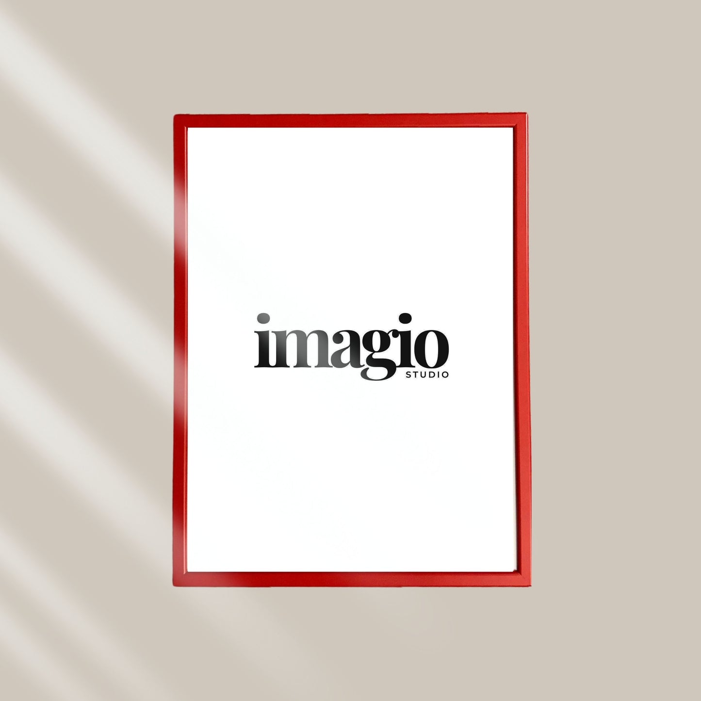 Frame Wood/Glass - Red Multisize