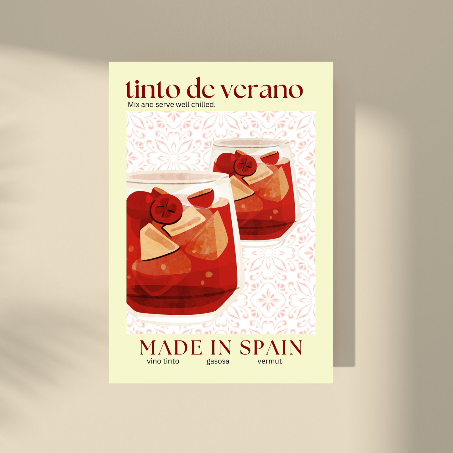 Tinto de Verano & Tapas - Duo Set 30x40cm/50x70cm