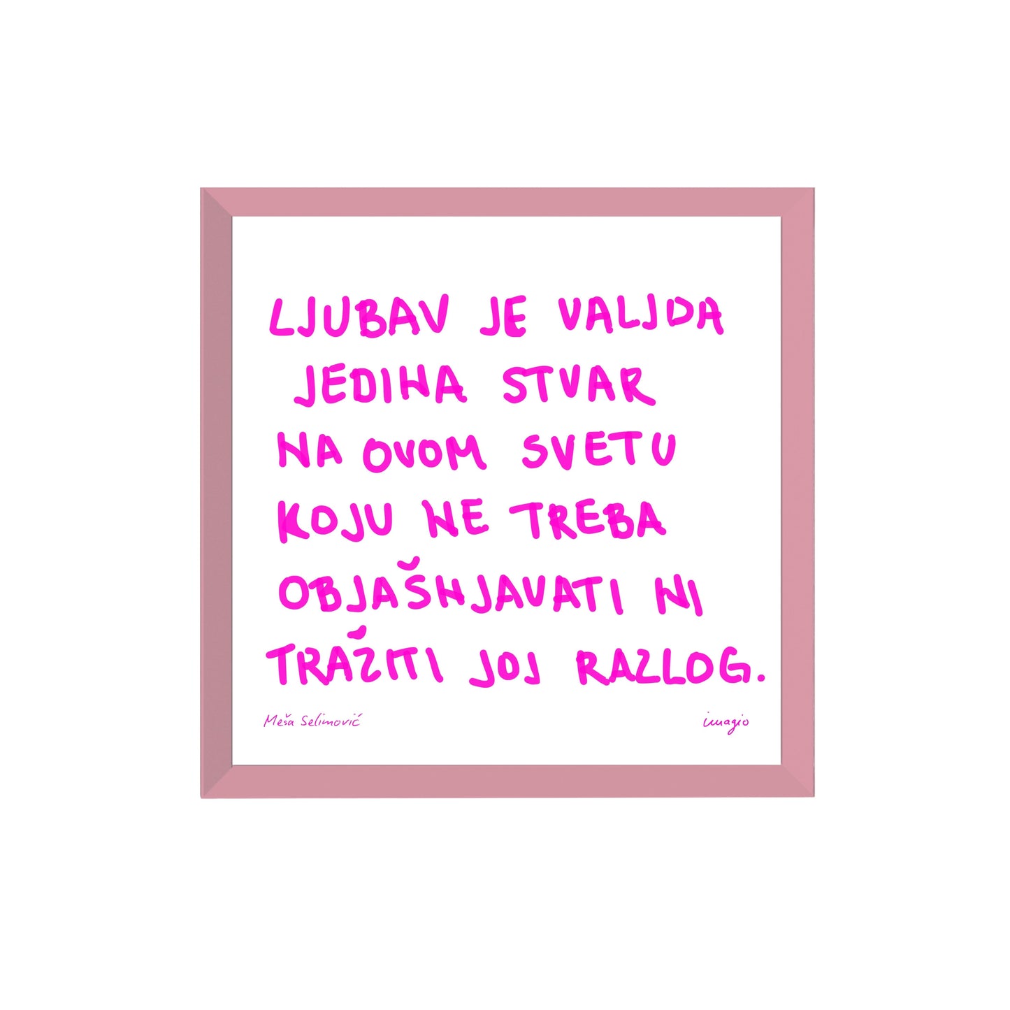 Miniature - The Script - Meša Selimović "Ljubav je valjda jedina stvar..."