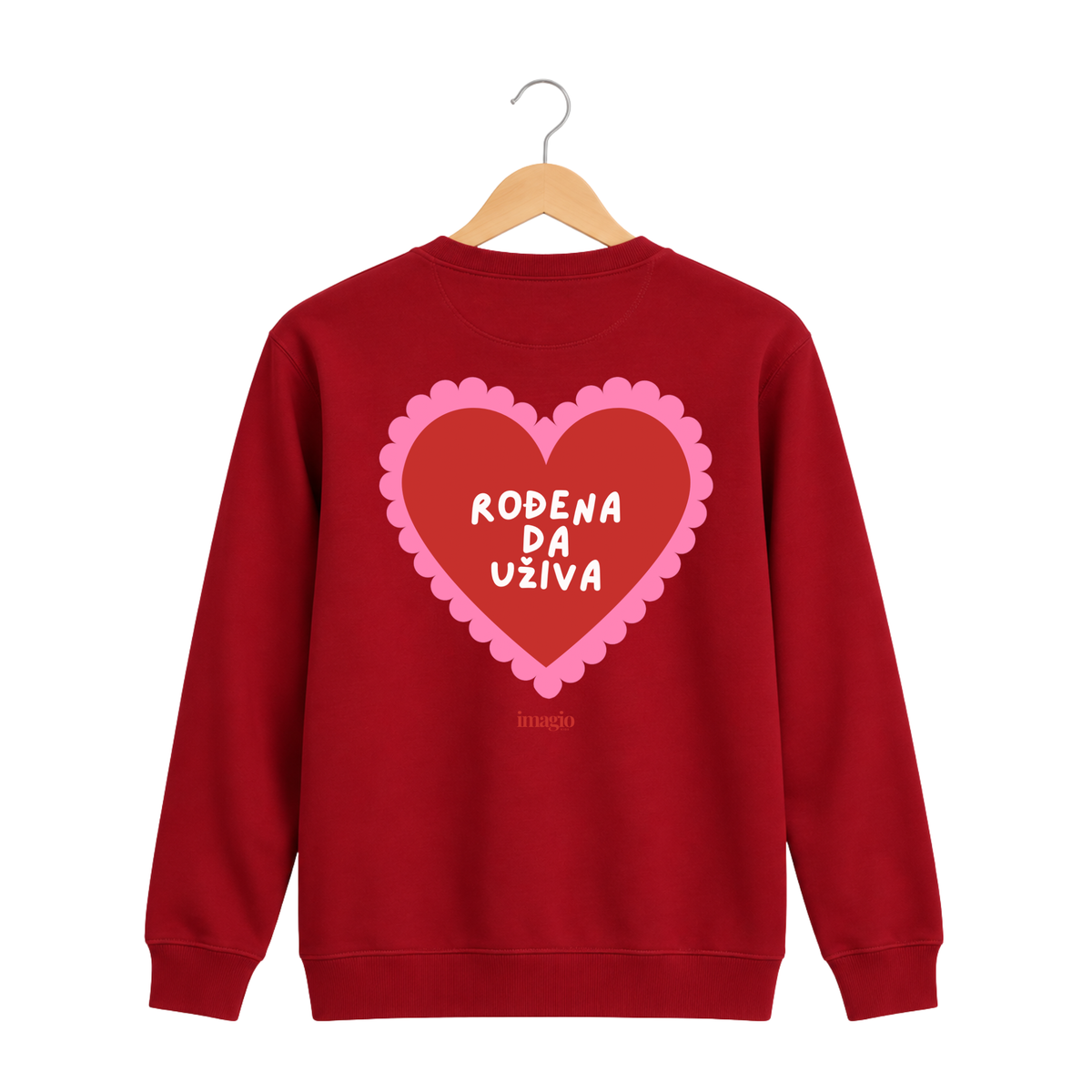 Red sweatshirt - Rodjena da uživa
