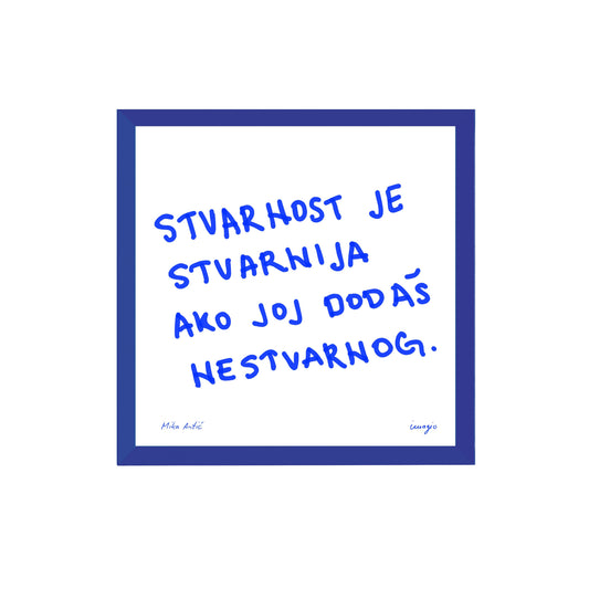 Miniature - The Script - Mika Antić "Stvarnost je stvarnija ako joj dodaš malo nestvarnog"