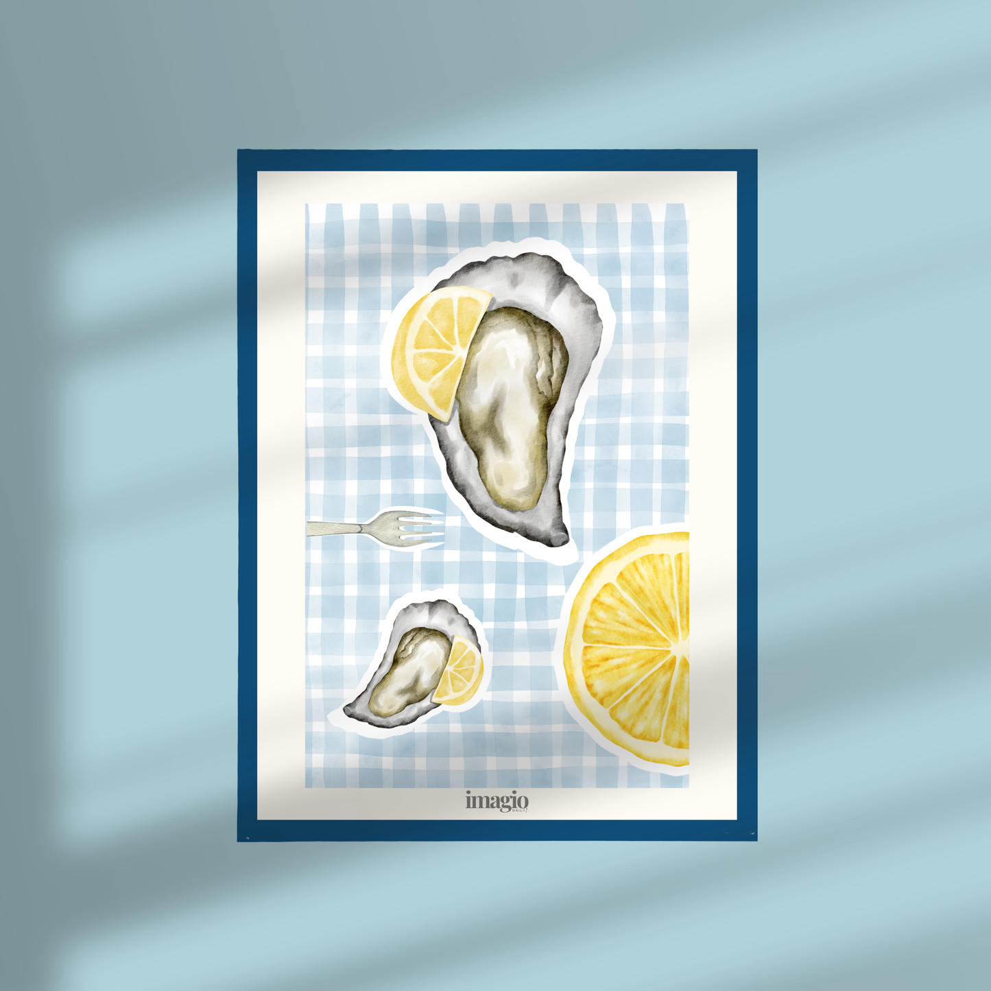 Uramljen poster Amalfi Oysters - 32x42 / 42x52 cm teget ram