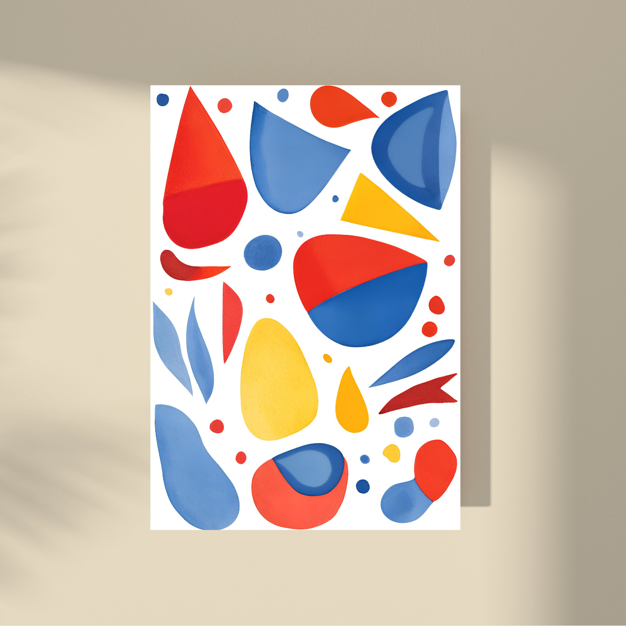 Abstract Shapes - Blue, Red and Yellow #1