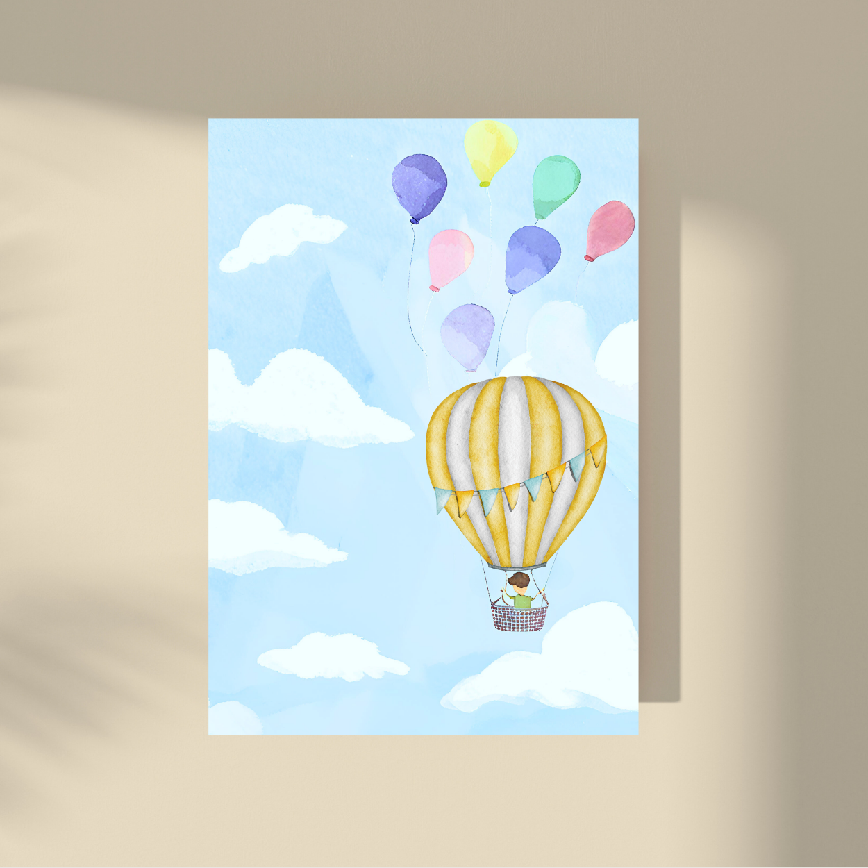 Boy Flying in the Balloon