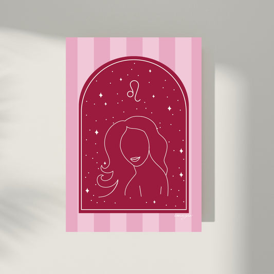 Leo Poster - Told by the Stars