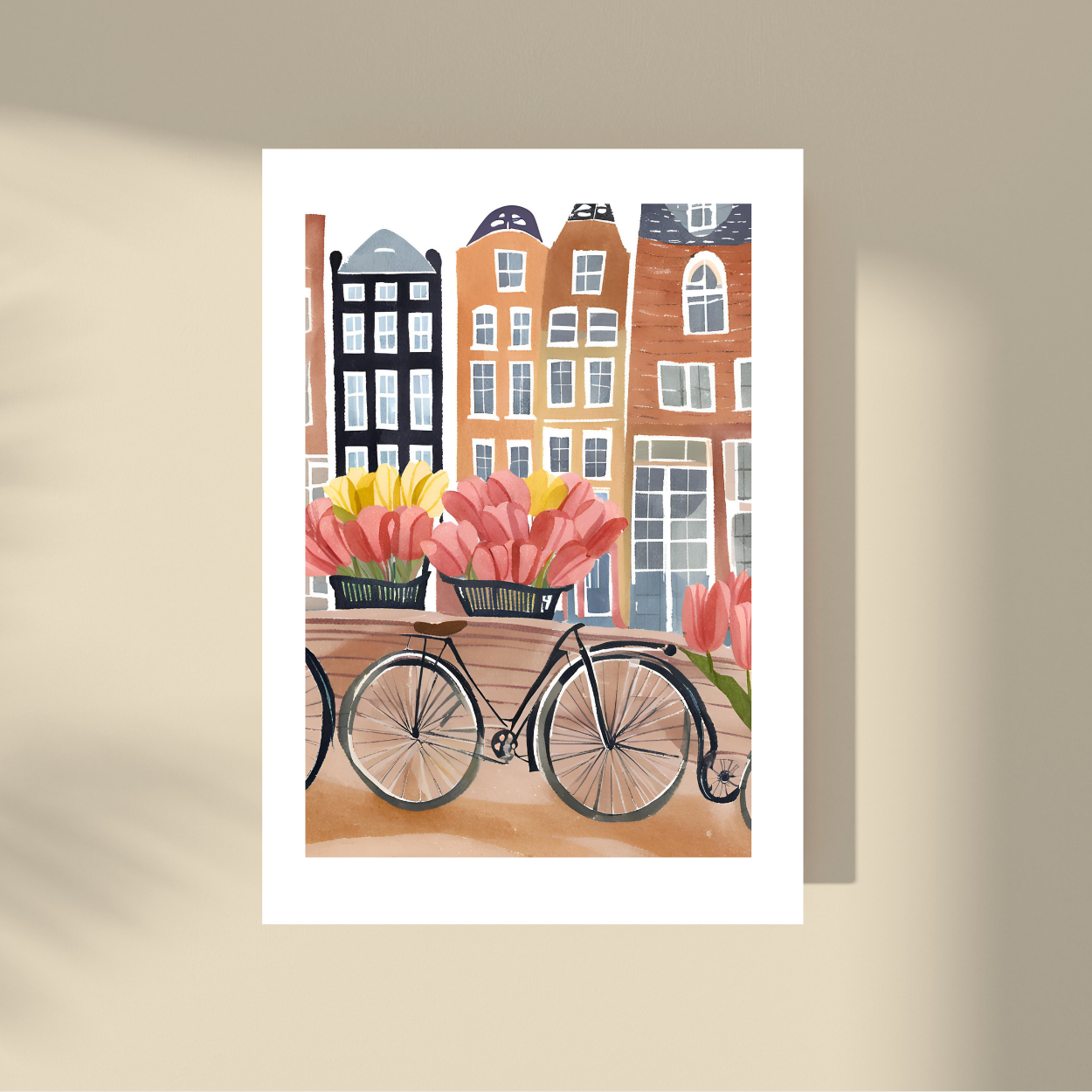 Tulipanes, casas y bicicletas. #AMS