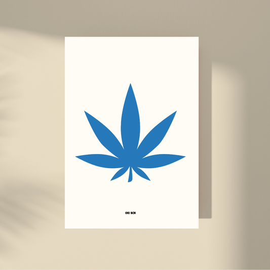 Marijuana Leaf - Blue