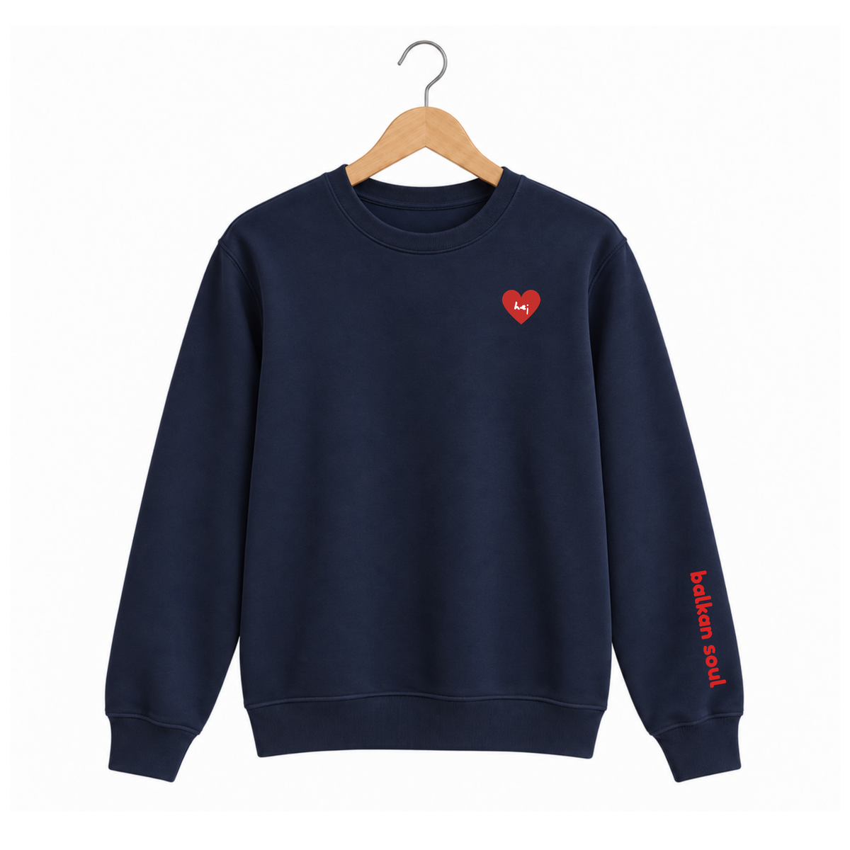 Navy sweatshirt - I am too Balkan za ovo