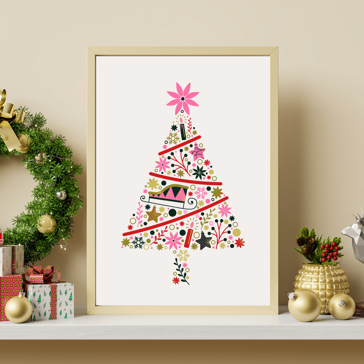 Hey, It's Christmas - Pink Christmas Tree