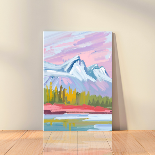 Canvas - Snowy Mountains