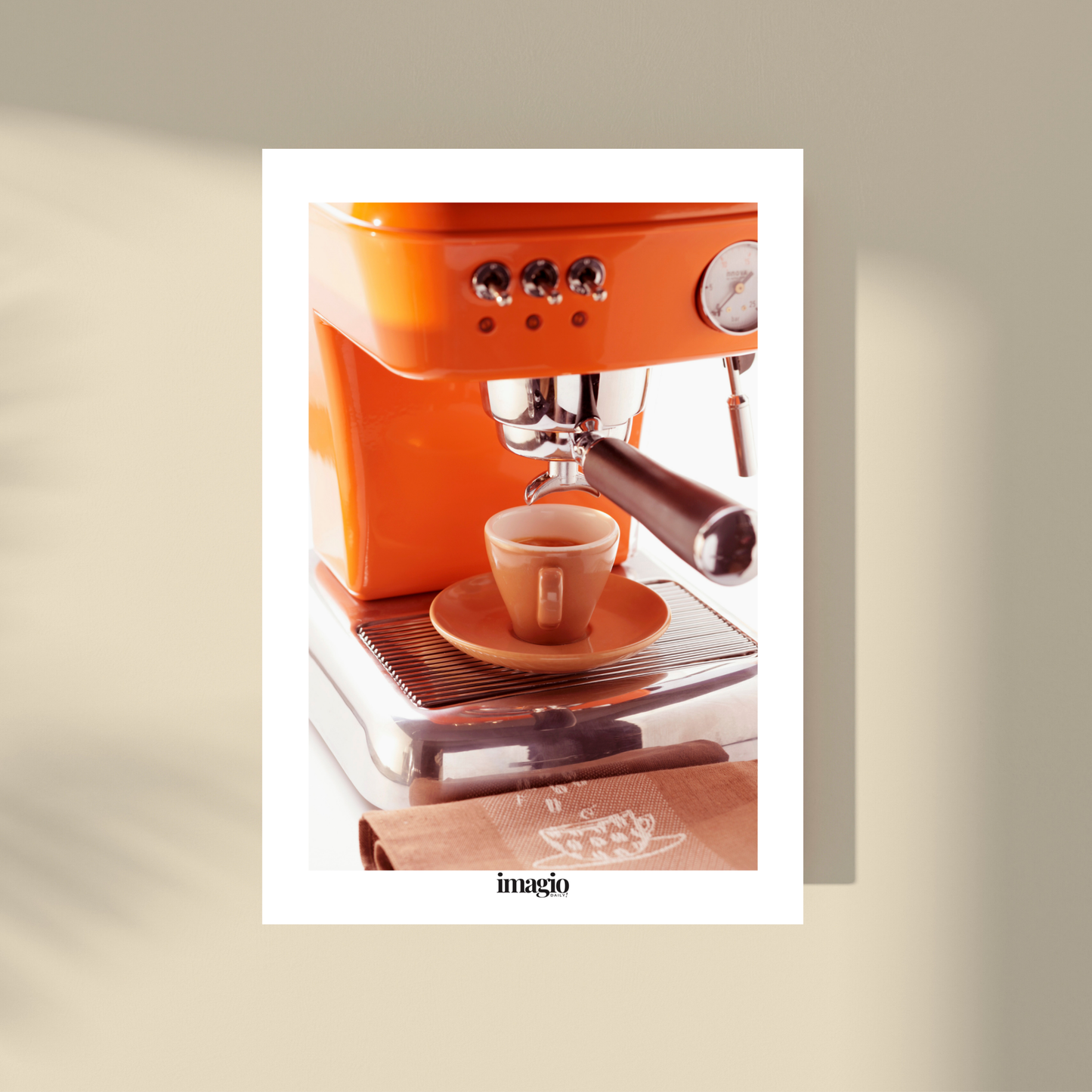 Retro Espresso Machine - Orange