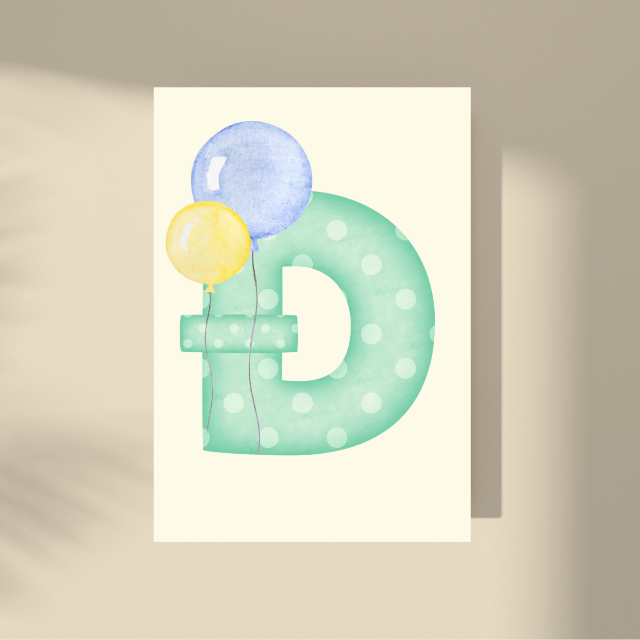 CUSTOMIZE IT! - Green Polka Dot Letter