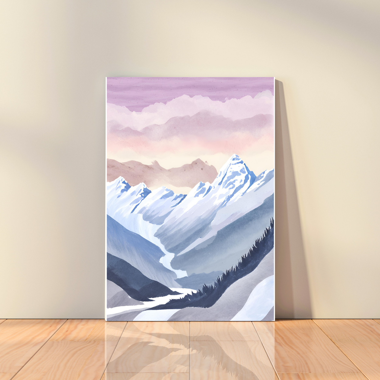 Canvas - Snow Mountains No.1