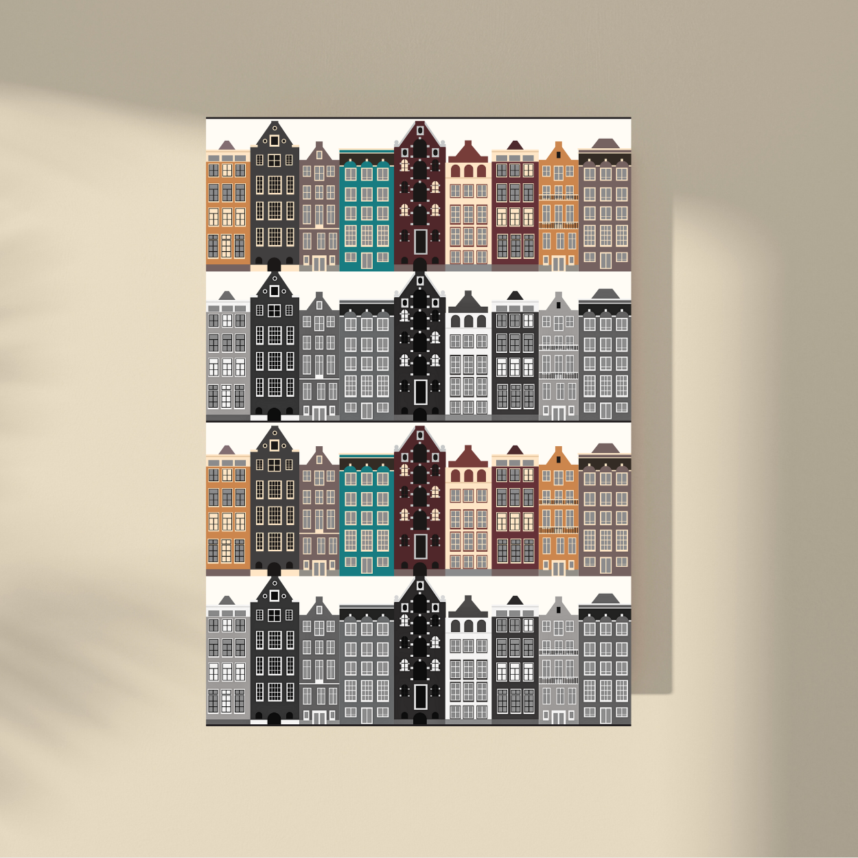 Amsterdam Houses - Grey