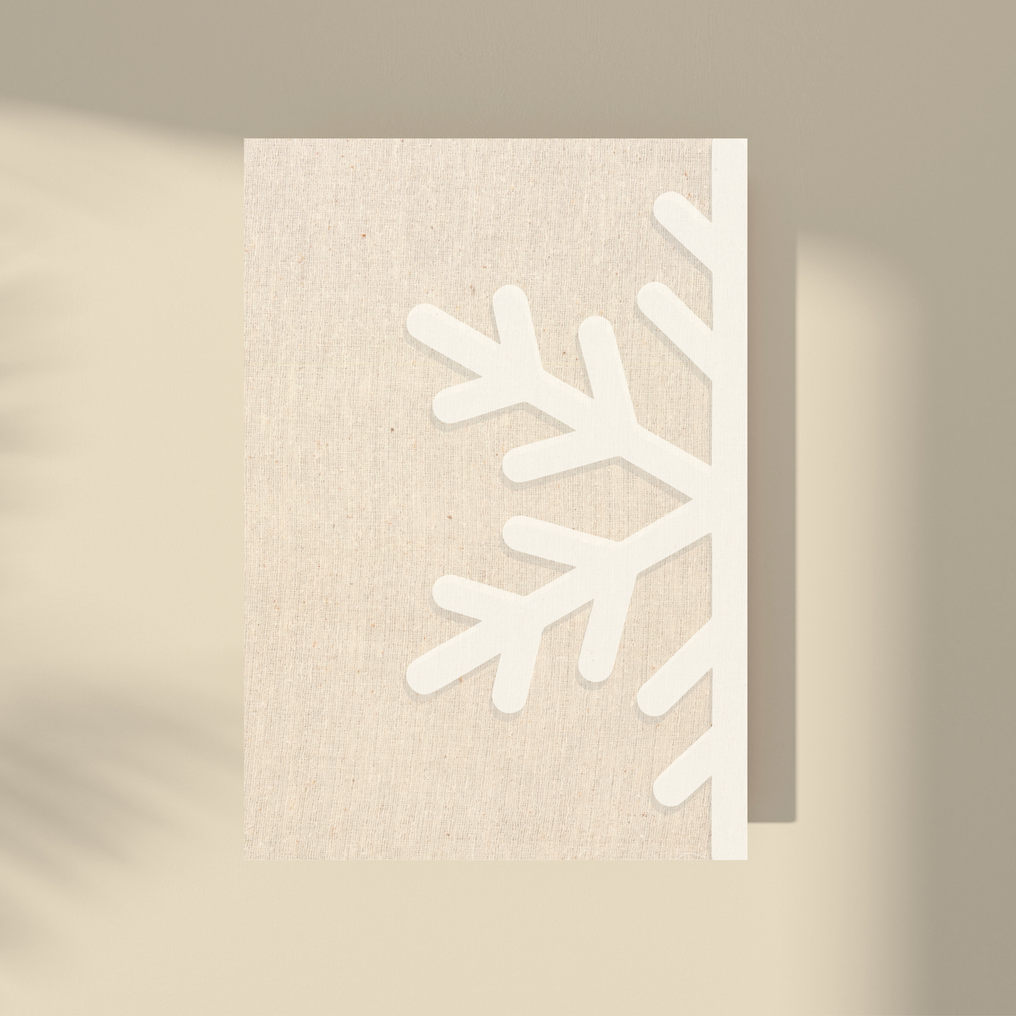 Hey, It's Christmas - White&Beige Snowflake