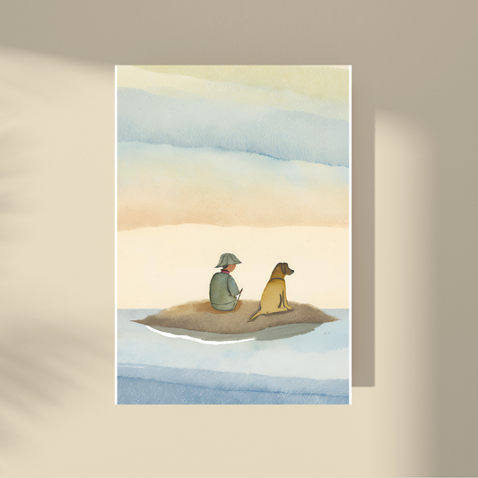 Fisherman and his dog