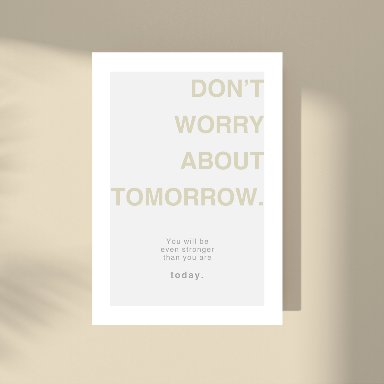 Don't Worry About Tomorrow