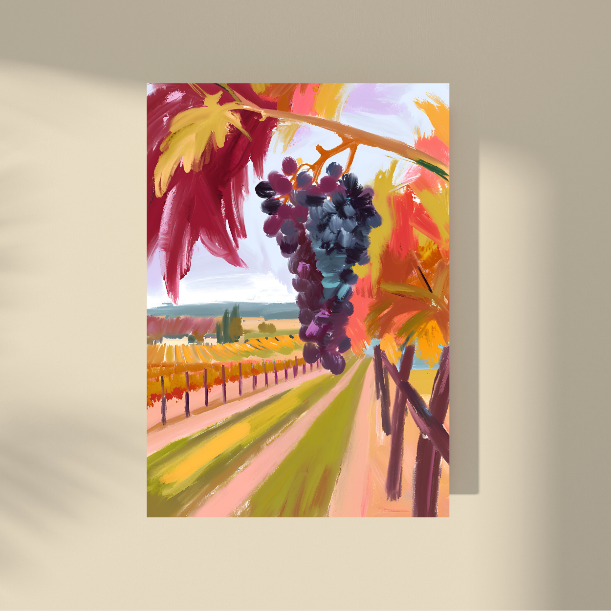 Winery in Autumn - Black Grapes #1