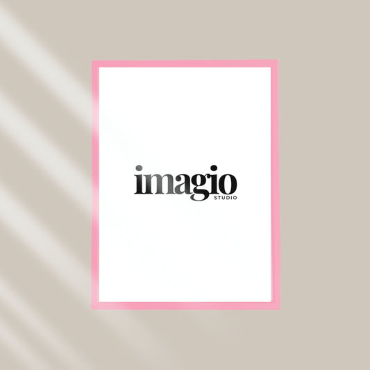 Ram drvo/staklo - Svetlo roze - više dimenzija