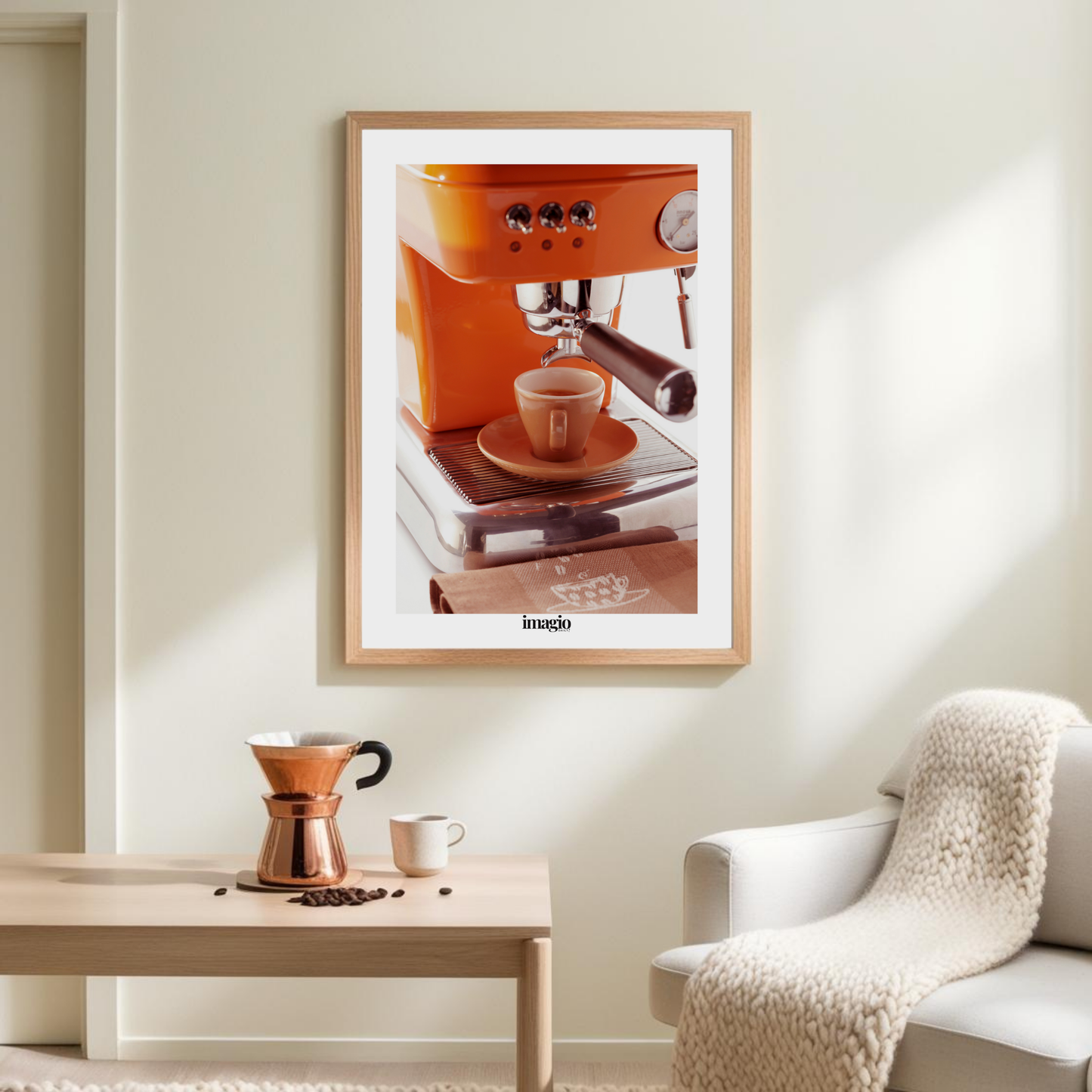 Retro Espresso Machine - Orange