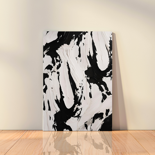 Canvas - Abstract Pure B&W