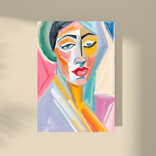 Lost Between Cubism and Surrealism - Abstract Beauty, Woman Portrait #9