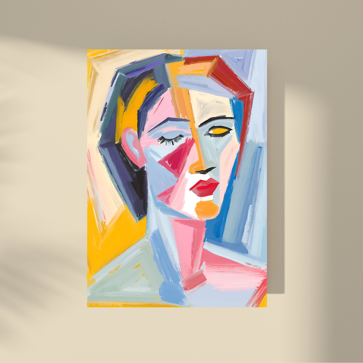 Lost Between Cubism and Surrealism - Abstract Beauty, Woman Portrait #7