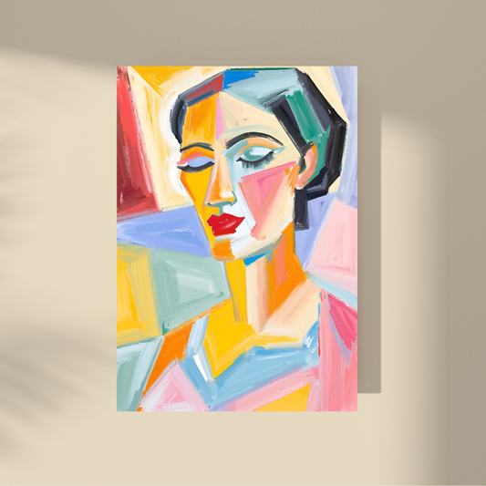 Lost Between Cubism and Surrealism - Abstract Beauty, Woman Portrait #5