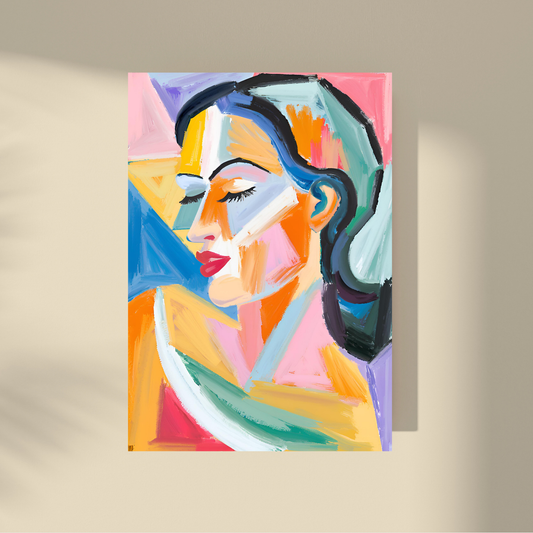 Lost Between Cubism and Surrealism - Abstract Beauty, Woman Portrait #8