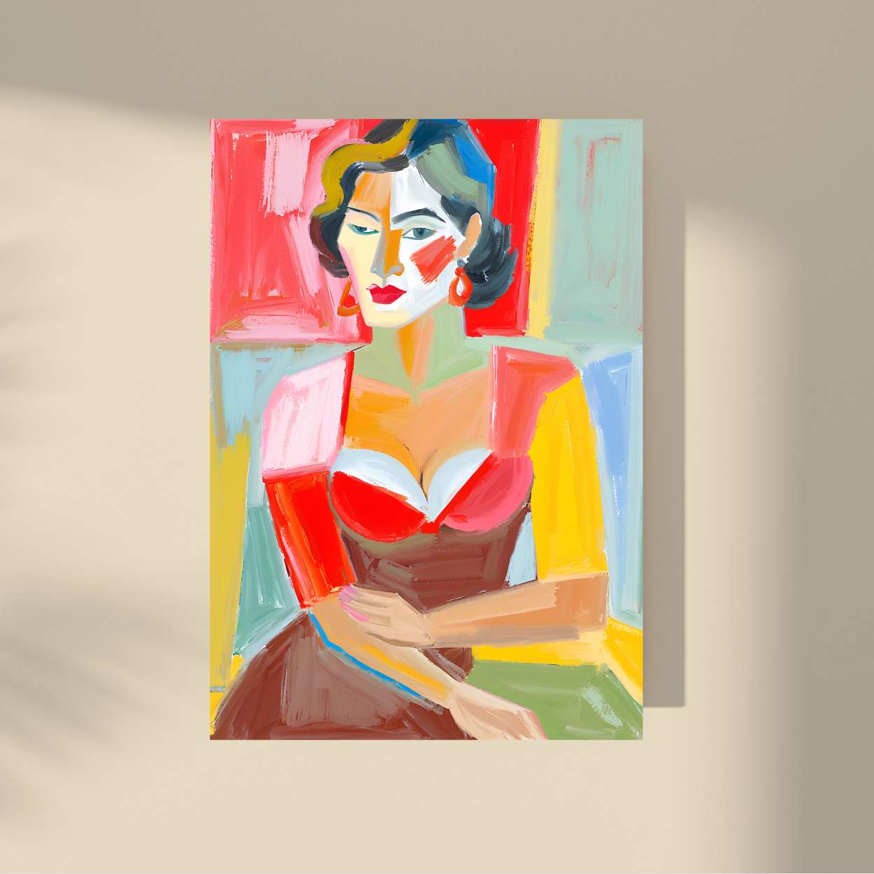 Lost Between Cubism and Surrealism - Abstract Beauty, Woman Portrait #12