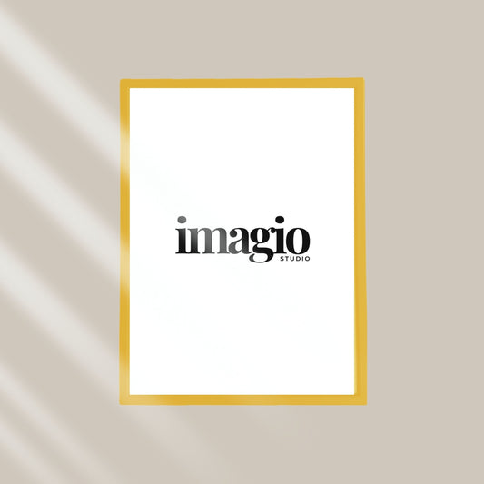 Ram drvo/staklo - Žuti - više dimenzija